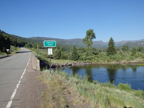 GDMBR: Crossing the Conejos River.